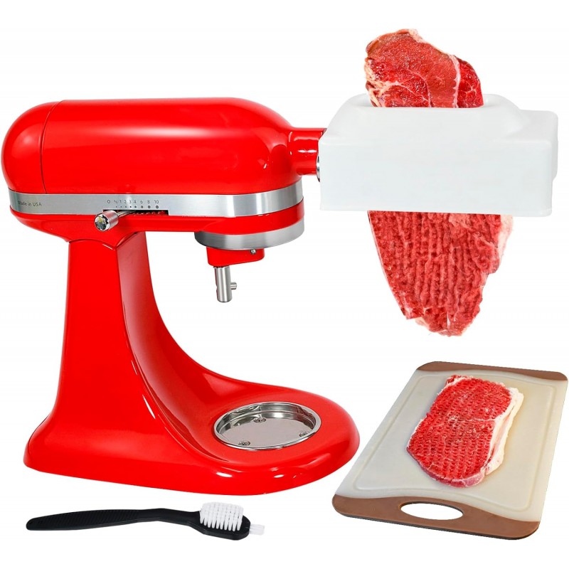 Electric Meat Tenderizer Attachment for All KitchenAid Stand Mixers, KitchenAid Attachment, Steak Tenderizer Meat Cuber Accesssories with Stainless Steel Gears, Meat Tenderizer Tool