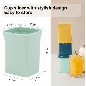 3Pcs Strawberry Slicer Cup：Fruit Slicer Cup for Strawberry Egg Banana Mushroom Cucumber Kiwi and Veggie Salad Speed Cutter the Kitchen Portable Slicing Tool (3Pcs)