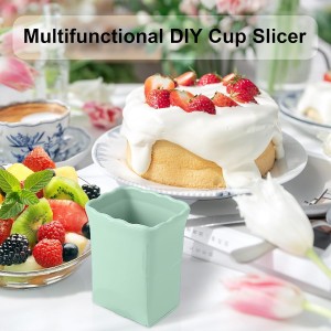 3Pcs Strawberry Slicer Cup：Fruit Slicer Cup for Strawberry Egg Banana Mushroom Cucumber Kiwi and Veggie Salad Speed Cutter the Kitchen Portable Slicing Tool (3Pcs)