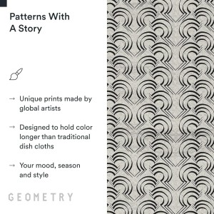 GEOMETRY Kitchen Dish Cloths - Quick Dry Dishcloths for Kitchen - Premium Dish Rags with Geoweave - 3-Pack Set Night Reeds