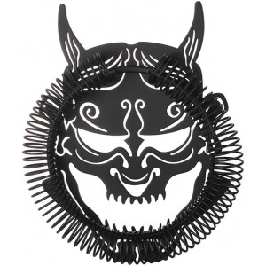 Matte Black Cocktail Strainer Bar Strainer with Demon Face Design (DemonA)