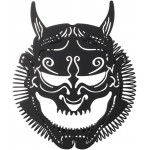 Matte Black Cocktail Strainer Bar Strainer with Demon Face Design (DemonA)