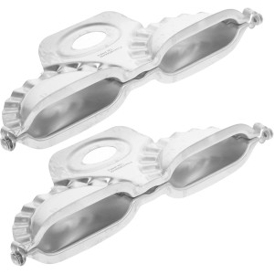 Upgraded Stainless Steel Dumpling Mold 2-Pack Rustless Dumpling Maker Tools for Homemade Pelmeni Ravioli Dough Pressing Kitchen Gadget