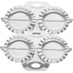Upgraded Stainless Steel Dumpling Mold 2-Pack Rustless Dumpling Maker Tools for Homemade Pelmeni Ravioli Dough Pressing Kitchen Gadget