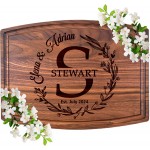 Personalized Cutting Board – Custom Cutting Board Wood Engraved Charcuterie Board, Unique Gift for Wedding, Anniversary, Bridal Shower, Couples, Christmas, Parents & Housewarming