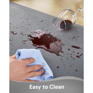 Ophanie Kitchen mats for Floor, 3/4 inch Thick, Kitchen Rugs, 20x39 Anti Fatigue Standing Cushioned Mat, Waterproof, Comfort Ergonomic mat for Office, Home, Sink, Grey Non-Slip Bottom