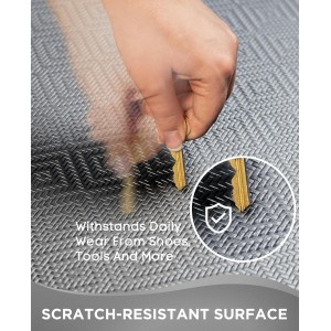 Ophanie Kitchen mats for Floor, 3/4 inch Thick, Kitchen Rugs, 20x39 Anti Fatigue Standing Cushioned Mat, Waterproof, Comfort Ergonomic mat for Office, Home, Sink, Grey Non-Slip Bottom