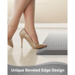 Ophanie Kitchen mats for Floor, 3/4 inch Thick, Kitchen Rugs, 20x39 Anti Fatigue Standing Cushioned Mat, Waterproof, Comfort Ergonomic mat for Office, Home, Sink, Grey Non-Slip Bottom