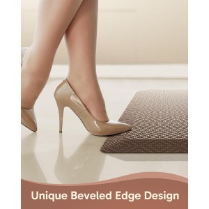 Ophanie Kitchen mats for Floor, 3/4 inch Thick, Kitchen Rugs, 20x39 Anti Fatigue Standing Cushioned Mat, Waterproof,Comfort Ergonomic mat for Office, Home, Sink, Brown Non-Slip Bottom