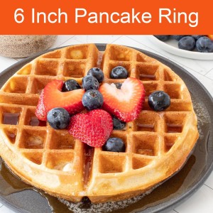Pancake Ring for Griddle,2 Packs 6 Inch Omelette Ring for Griddle,6