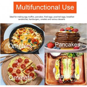 Pancake Ring for Griddle,2 Packs 6 Inch Omelette Ring for Griddle,6