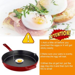 Pancake Ring for Griddle,2 Packs 6 Inch Omelette Ring for Griddle,6