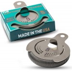 Hawthorne Strainer by Bull in China In Stainless Steel - Made In USA - High Density Spring Cocktail Strainer for Boston Shakers and Mixing Glasses for Bars & Bartenders