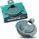 Hawthorne Strainer by Bull in China In Frosted Teal - Made In USA - High Density Spring Cocktail Strainer for Boston Shakers and Mixing Glasses for Bars & Bartenders