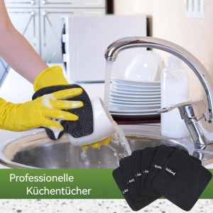 KinHwa Waffle Kitchen Towels for Washing Dishes Dish Cloths for Washing Dishes Microfiber Dish Towels for Kitchen Ultra Soft Absorbent Quick Drying 8inch x 8inch 6 Pack