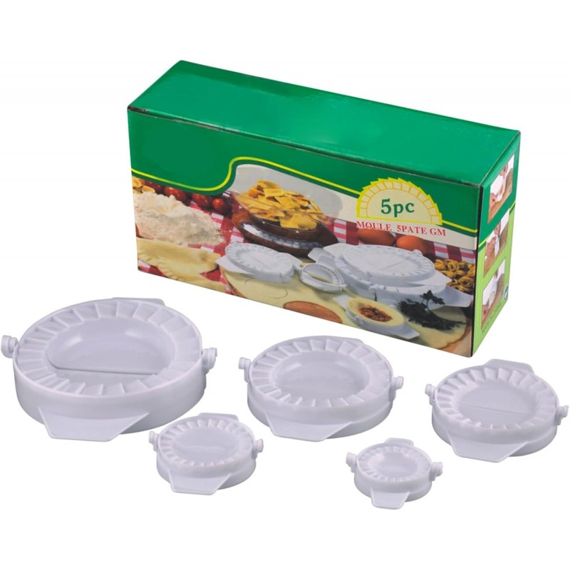 5PCS Dumpling Maker Press, Dumpling Machine Set, Dumpling Mold Machine for Making Perfect Dumplings