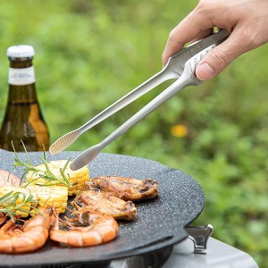 JETKONG Stainless Steel Kitchen Tongs, Serving Tongs for Cooking, 10.6