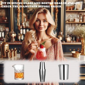 Gold Cocktail Strainer for Drinks 2 Prong Hawthorne Strainer with Removable Spring Stainless Steel Bartending Strainer Bar Cart Tool