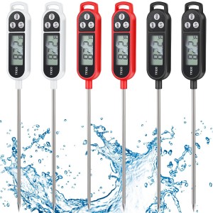 6 Pcs Instant Read Meat Thermometer with...