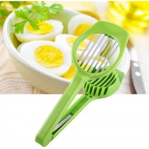 2pcs Stainless Steel Egg Slicer Fruit Cutter,Handheld Mushroom Kiwi Divider Egg Split Device,Strawberry Cheese Cutter Multifunction Slicing Mould
