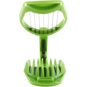 2pcs Stainless Steel Egg Slicer Fruit Cutter,Handheld Mushroom Kiwi Divider Egg Split Device,Strawberry Cheese Cutter Multifunction Slicing Mould