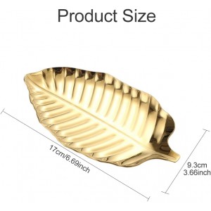 SYCOOVEN Gold Spoon Rest for Kitchen Counter, Stainless Steel Leaf Spoon Holder, Spoon Rest for Stove Top,Coffee Spoon Rest Utensil Rest Dessert Jewelry Storage Rack(COLOR:gold), 6.69 x 3.66inch