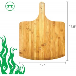 Outset Pizza Peel, Extra Large Bamboo Pizza Paddle, 18