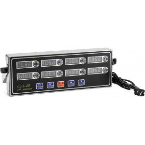 QWORK Digital Kitchen Timer - 8-Channel Multi-Timer with Waterproof Panel, Adjustable Volume