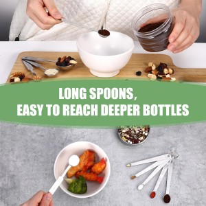 Measuring Cups and Spoons Set of 16,5 Nesting Metal Measuring Cups and 5 Measuring Spoons,1 Leveler and 5 Mini Measuring Spoons for Cooking,Baking,Dry and Liquid Ingredients
