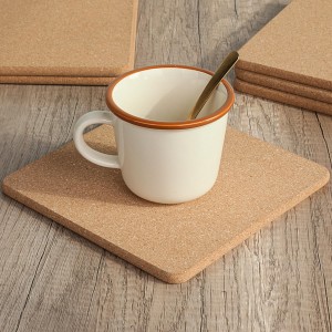 Cork Trivets for Hot Pots and Pans, 6 Pack High-Density Thick Square Pads for Dishes, 8