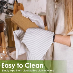 Cork Trivets for Hot Pots and Pans, 6 Pack High-Density Thick Square Pads for Dishes, 8