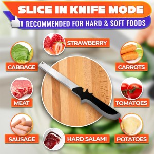 2 in 1 Kitchen Scissors for Food – Stainless Steel Blade & Plastic Cutting Board Scissors with Safety Lock | 9.5