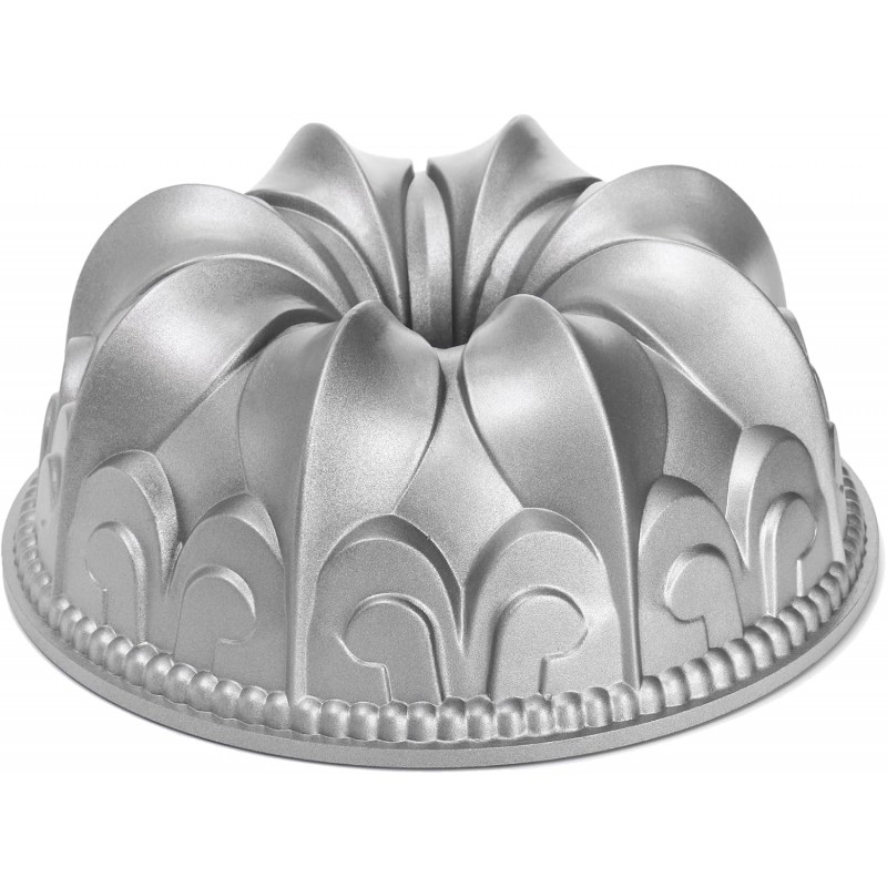 Frcctre 9 Inch Non-Stick Fluted Cake Pan, 10 Cups Heavy Duty Fluted Tube Cake Pan Baking Mold Easy Release Aluminum Baking Mold for DIY Cakes