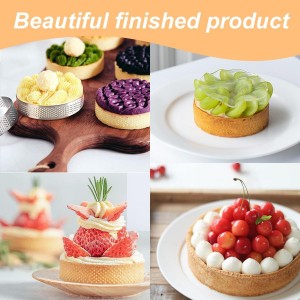 10Pcs Cookie Rings for Baking Cooking English Muffin Crumpet Rings Stainless Steel Round Cookie Double Rolled Tart Molds for Kitchen Baking, 4+3.35 Inch