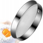 Flour Sifter Stainless Steel Fine Mesh Strainers 11.8 Inch 60 Mesh Round Flour Sieve for Baking Cake Bread