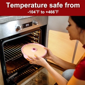 SOV silicone cake pan, silicone Cake Molds, Bakeware Non Stick 10 inch Pan for Jello,Gelatin,cake, Silicone Baking Molds for Cakes, Round Baking Pan (1 pack)