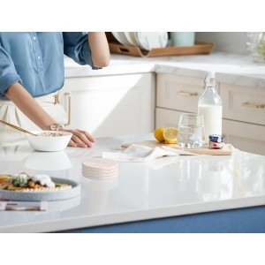 Beige Travertine Coasters Set of 4,Marble Absorbent Coasters 4 '',Ideal for Housewarming Gifts, Anniversaries, Office Decorations - Protects countertops - Sturdy and Durable, Beautiful and Generous