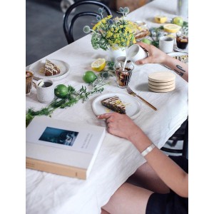 Beige Travertine Coasters Set of 4,Marble Absorbent Coasters 4 '',Ideal for Housewarming Gifts, Anniversaries, Office Decorations - Protects countertops - Sturdy and Durable, Beautiful and Generous