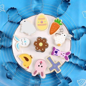 Easter Cookie Cutter Set - 12 Pieces Stainless Steel Cookie Cutters for Baking