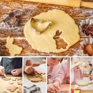 Easter Cookie Cutter Set - 12 Pieces Stainless Steel Cookie Cutters for Baking