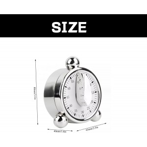 Kitchen Timers for Cooking Seniors 60 Minute Mechanical Kitchen Timer Loud Alarm Clock for Cooking Baking No Batteries Needed Visual Timer Ideal for Kitchen Management Precise Cooking Timing 1 Pack