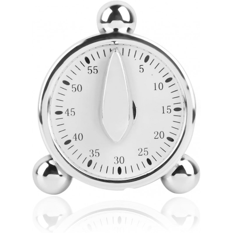 Kitchen Timers for Cooking Seniors 60 Minute Mechanical Kitchen Timer Loud Alarm Clock for Cooking Baking No Batteries Needed Visual Timer Ideal for Kitchen Management Precise Cooking Timing 1 Pack