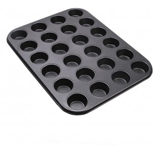 Nonstick 24 Cups Mini Muffin Pan with Ex...