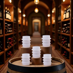5Pcs White Cork Cover Bottle Stopper Silicone Mold,Crystal Epoxy Wine Bottle Stopper Mold,Reusable Beverage Bottle Stoppers Silicone Molds,Wine Stoppers and Pourers