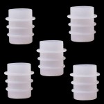 5Pcs White Cork Cover Bottle Stopper Silicone Mold,Crystal Epoxy Wine Bottle Stopper Mold,Reusable Beverage Bottle Stoppers Silicone Molds,Wine Stoppers and Pourers