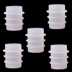 5Pcs White Cork Cover Bottle Stopper Sil...