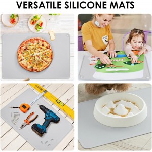 Thick Silicone Pastry Mat with High Edge, 20