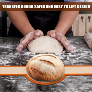 Silicone Bread Sling for Dutch Oven, Non-Stick & Easy to Clean Baking Mat Set, 2 Pcs Reusable Bread Sling for Sourdough Tools ＆ Accessories