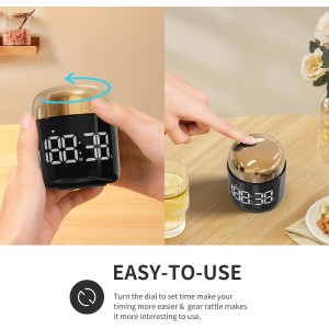 Digital Kitchen Timer,Countdown Countup Timer with Large LED Display Volume Adjustment,Timer for Cooking, Classroom Time for Kids and Teachers. (Gold)