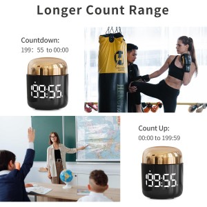 Digital Kitchen Timer,Countdown Countup Timer with Large LED Display Volume Adjustment,Timer for Cooking, Classroom Time for Kids and Teachers. (Gold)
